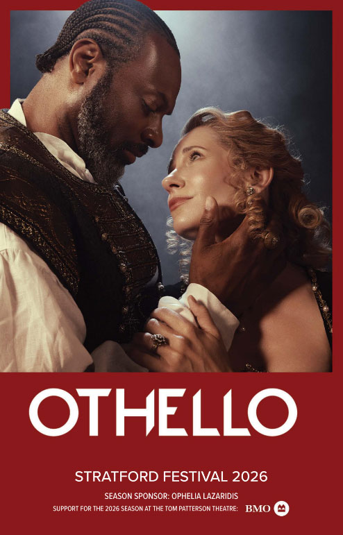 Poster for the 2026 Stratford Festival season production of Othello